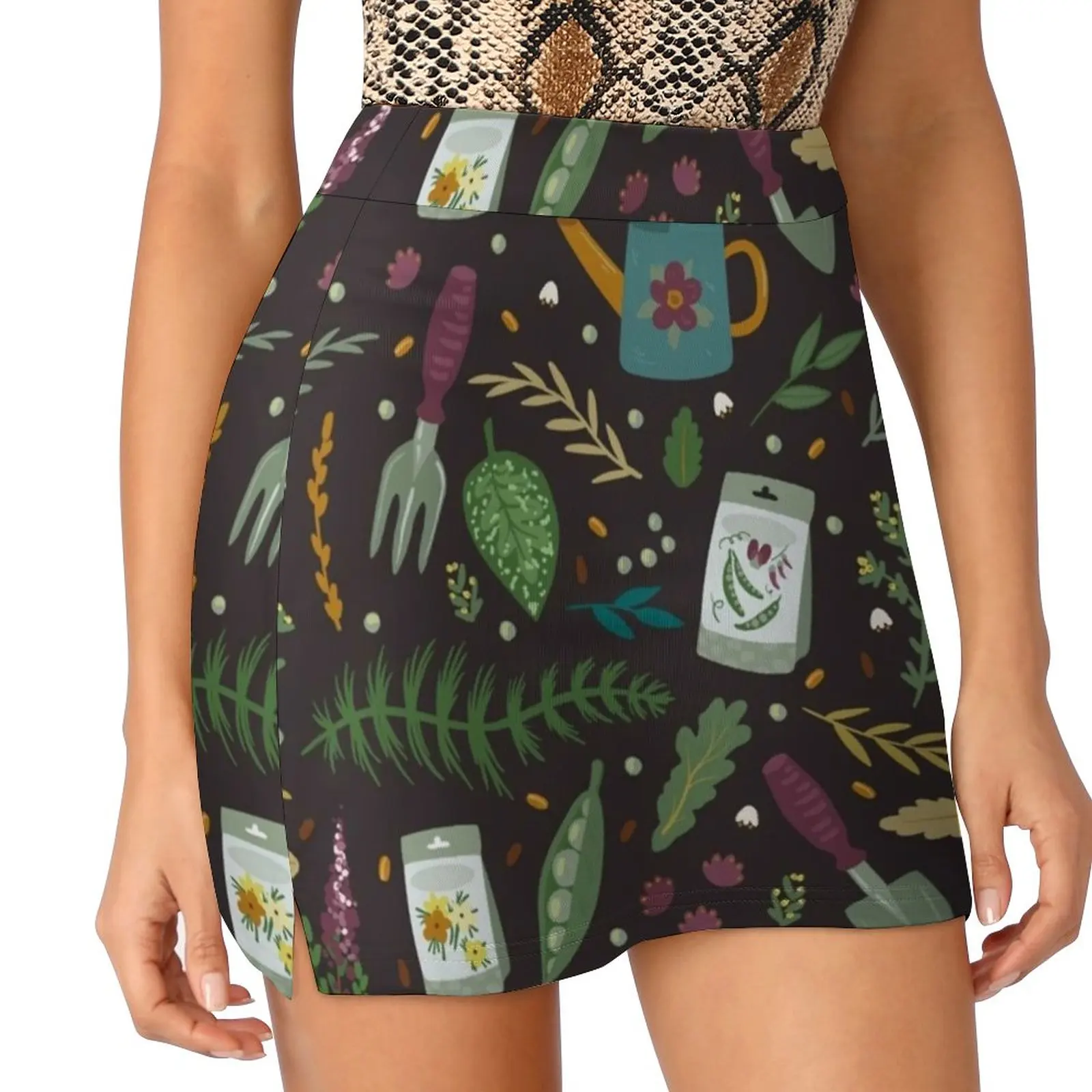 Garden Tillage Women's skirt With Hide Pocket Tennis Skirt Golf Skirts Badminton Skirts Running skirts Gardening Watering Can