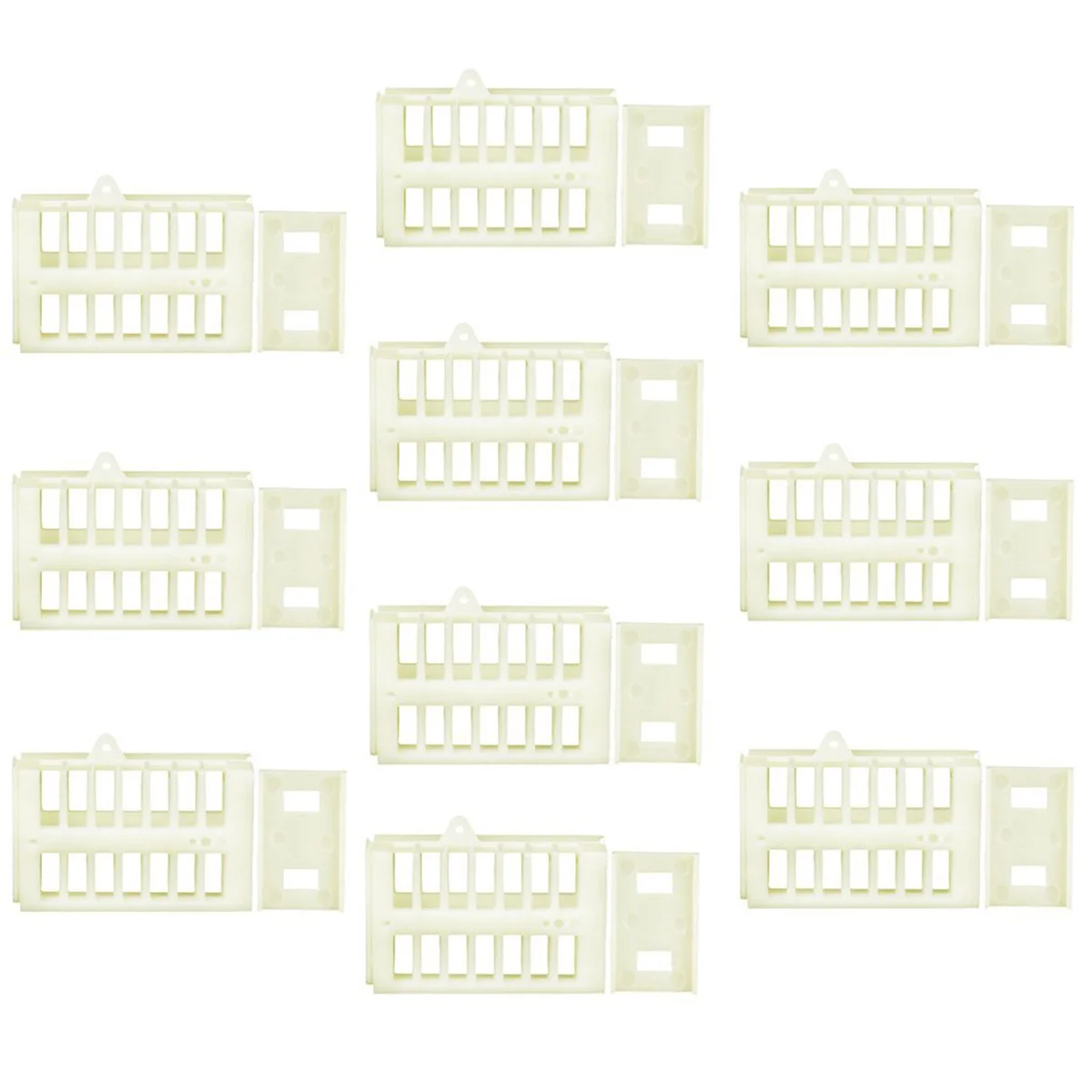 

10Pcs Match Box Adjustable Extensible Cage for Introducing Moving Catching Bees Beekeeping Tool Cream White 48x28x15mm