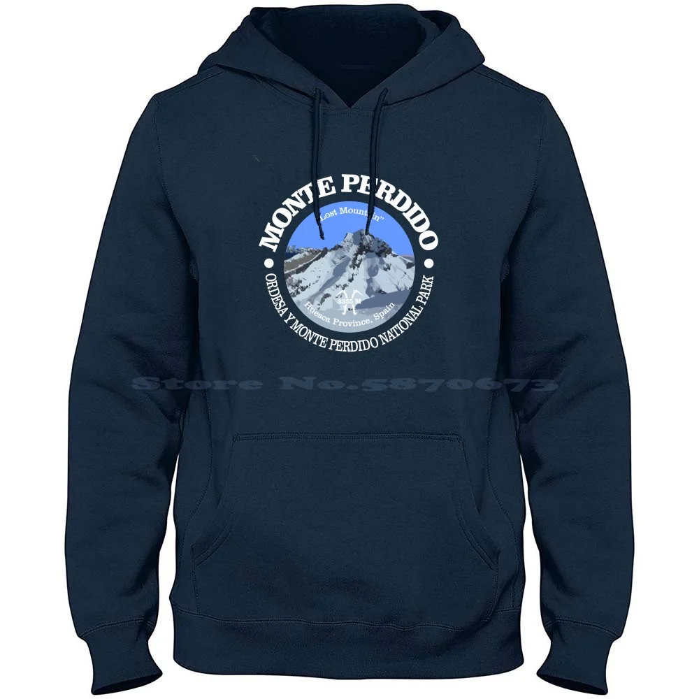 Monte Perdido ( P ) 100% Cotton Hoodie T Shirt Alpinist Huesca Mont Perdut Mountain Climbing In Spain Mountaineering Ordesa Y