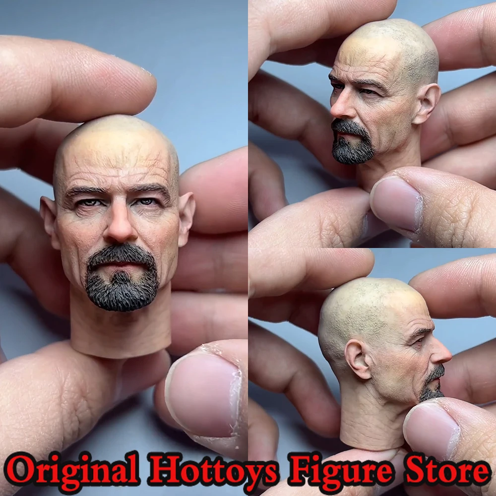 1/6 Maßstab männliche Soldatenkopfskulptur Mr. White Pharmacist Painting Head Carving für 12-Zoll-Actionfiguren-Modellpuppenspielzeug