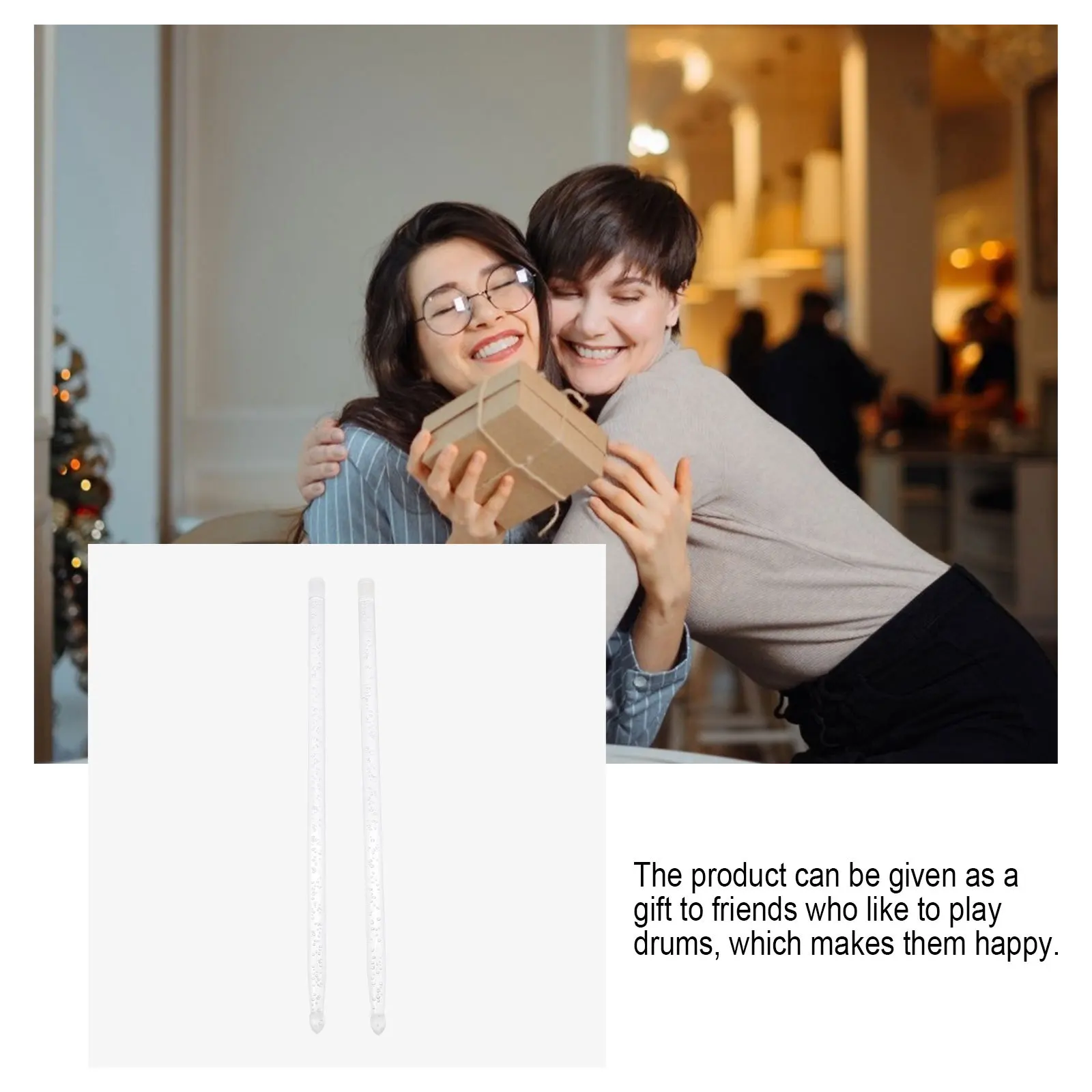 

1Set Glow Drum Stick Luminous Percussion Instrument Lightweight Durable For Drums Snare Jazz Music Performance Stage Accessories