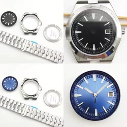 High-end Polished Strap NH35 Case Kit 41mm Sapphire Mirror Watch Case Mechanical Watch Assembly Parts for NH35/4R/NH36 Movement