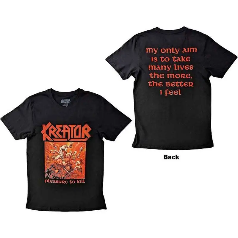 Kreator Pleasure To Kill T Shirt Black New
