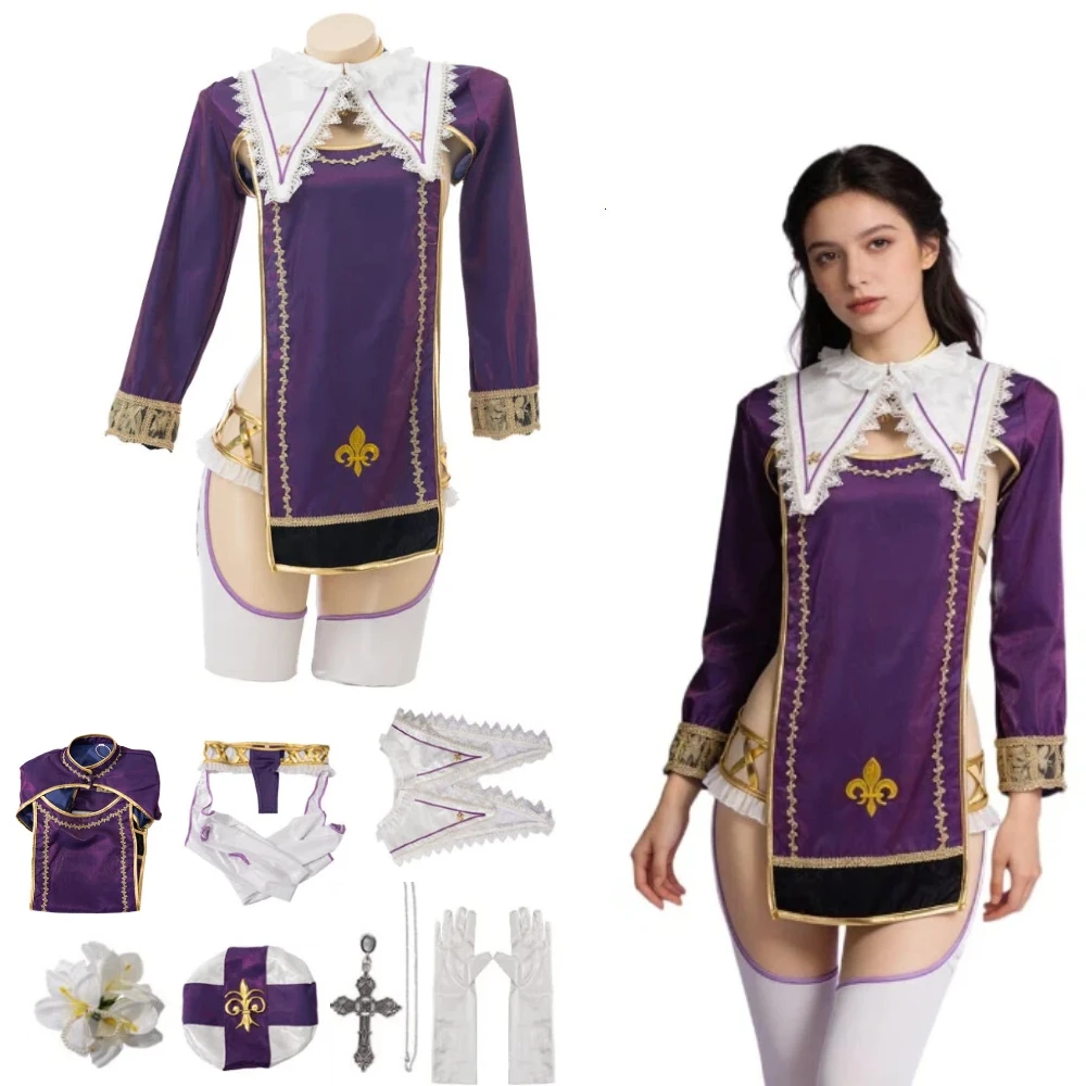 

Anime Prostitute Joan of Arc Cosplay Costume Ikeaki Mass Chant Team Fan Zhengtai Halloween Costume Comic Con Stage Costumes