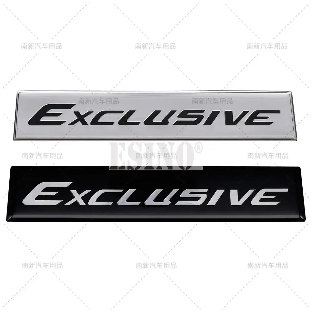 QA Car Styling New 3D Exclusive Metal Aliminium Glue Rear Trunk Fender Adhesive Badge Body Tailgate Displaceme Decorative Emblem