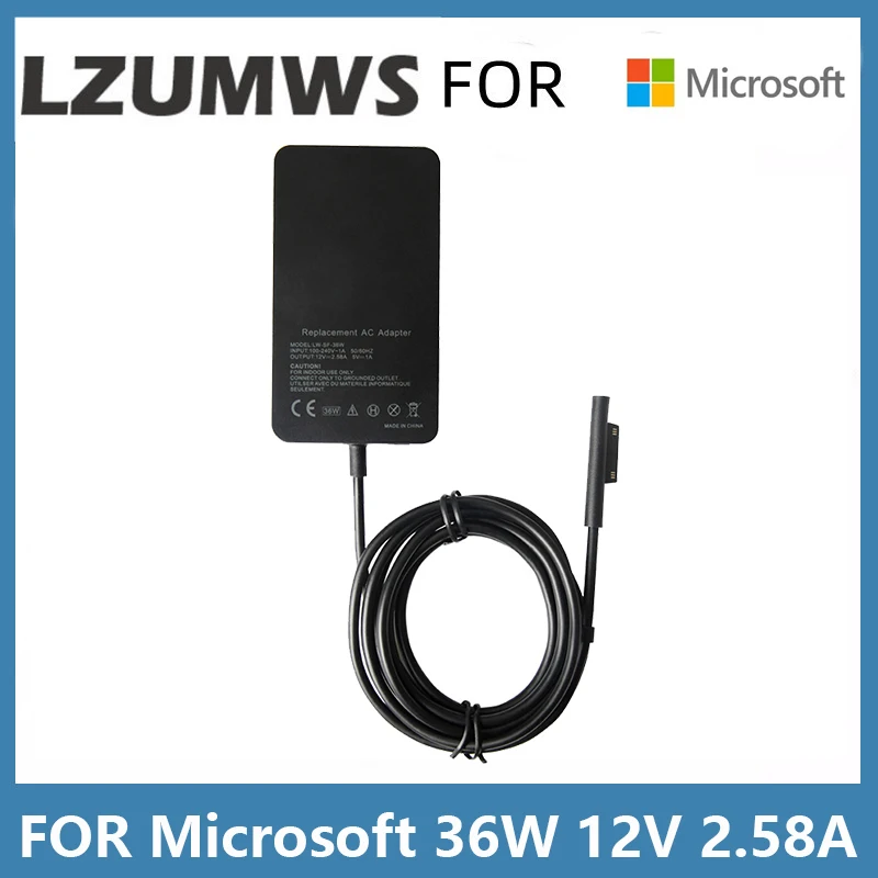 

12V 2.58A 36W AC Adapter Charger For Microsoft Surface Pro4 Pro3 Pro2 Pro1 RT Laptop Power Supplies