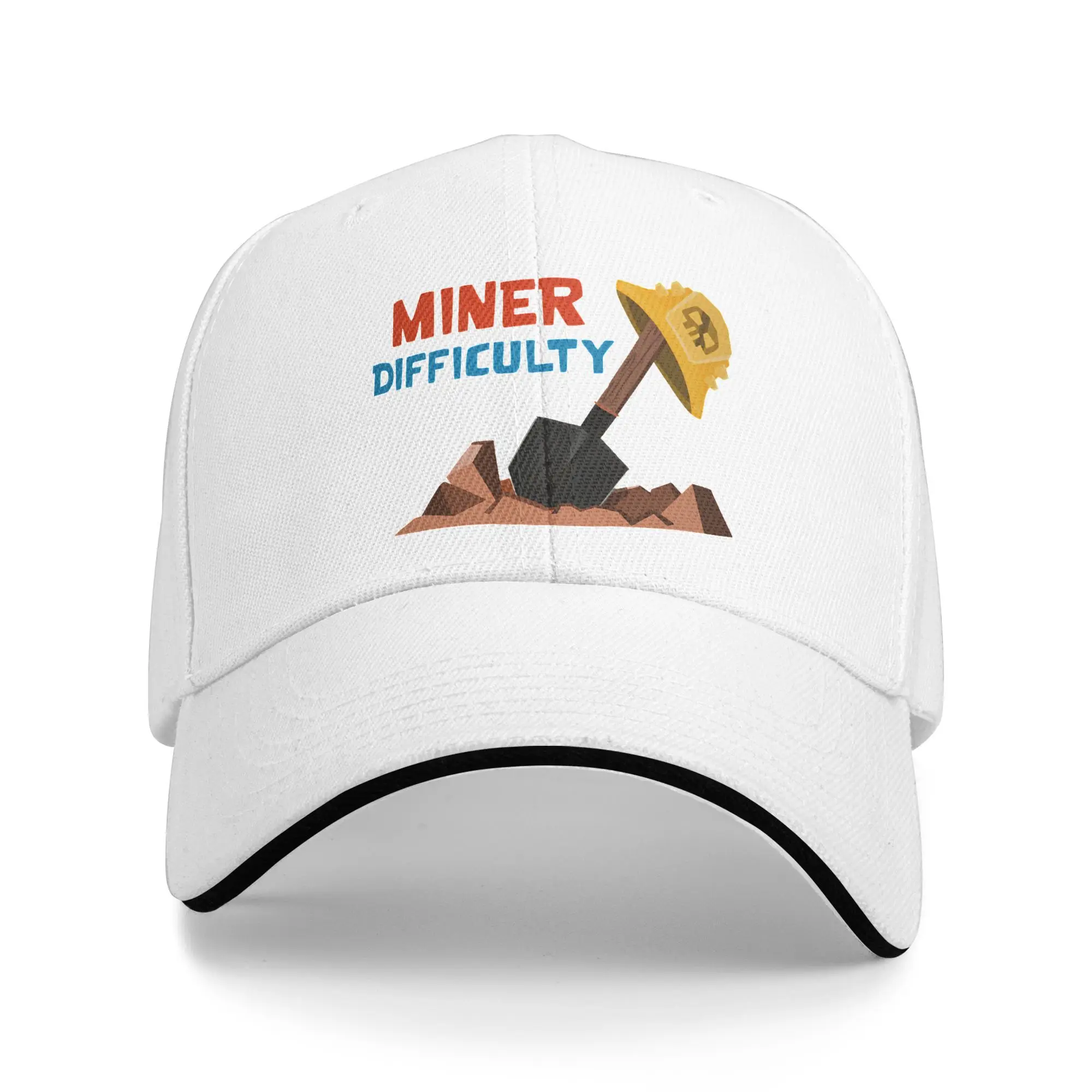 

Бейсбольная кепка Clashed Royales Miner Difficulty для мужчин и женщин с принтом в стиле хип-хоп, летние y2k, забавные бейсболки с теннисным козырьком и солнцезащитным козырьком