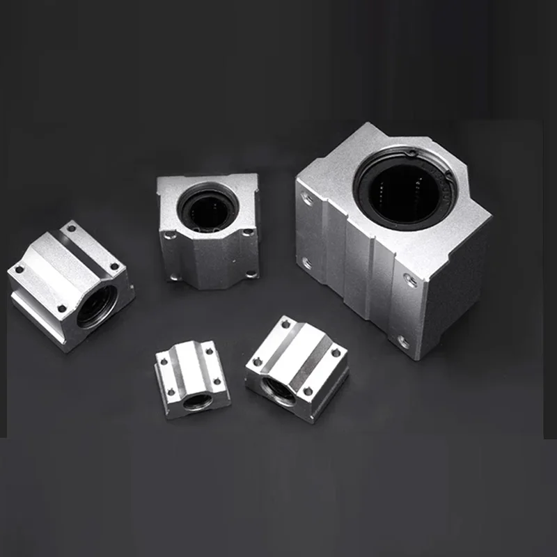 1 PCS Light Shaft Box Type Standard Linear Slider Bearing Seat SCS 6/8/10/12/13/16/20/25/30/35/40/UU Linear Sliding Table