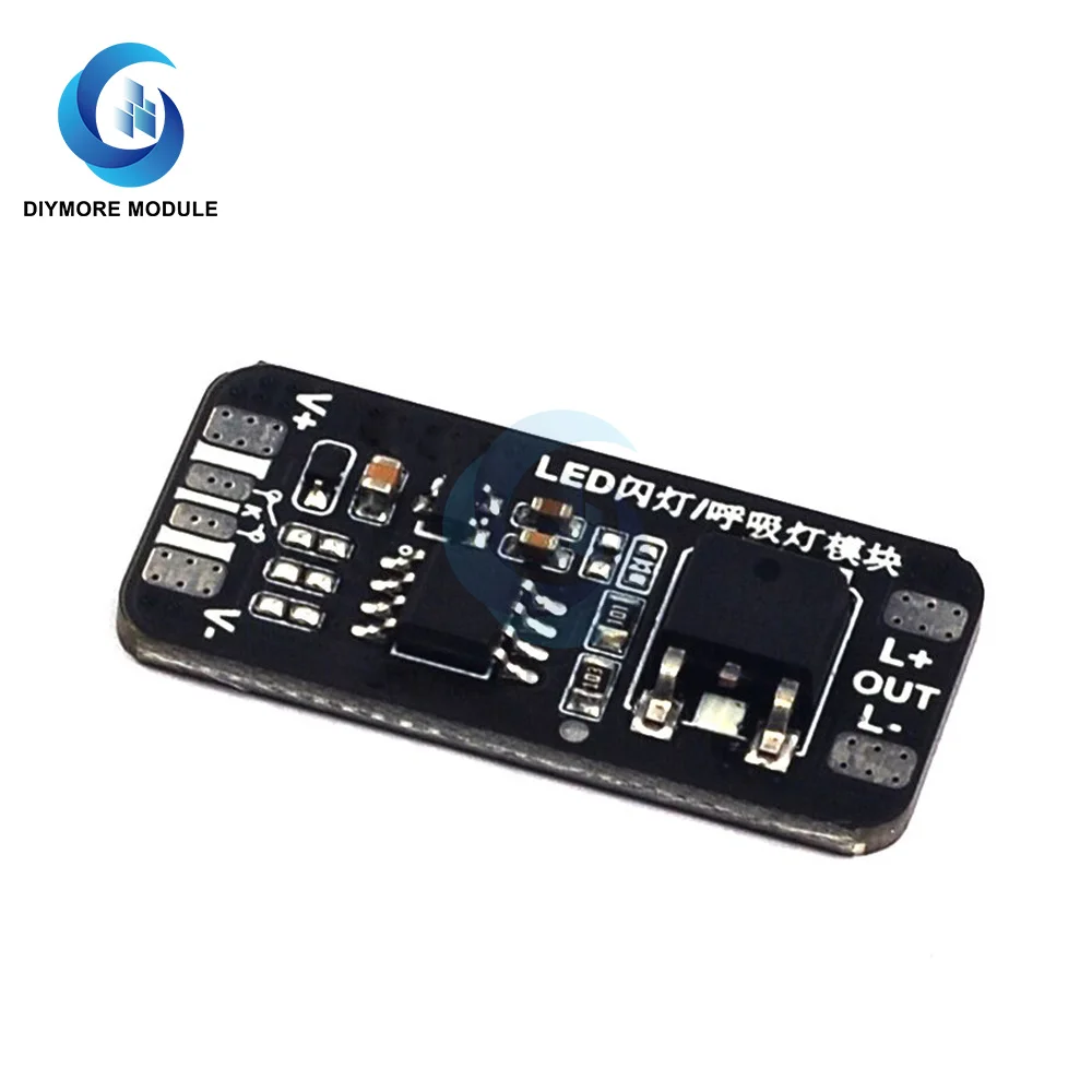 Gradient light controller automatic dimming breathing light driver module DC 3-24V with slow flash chip IC