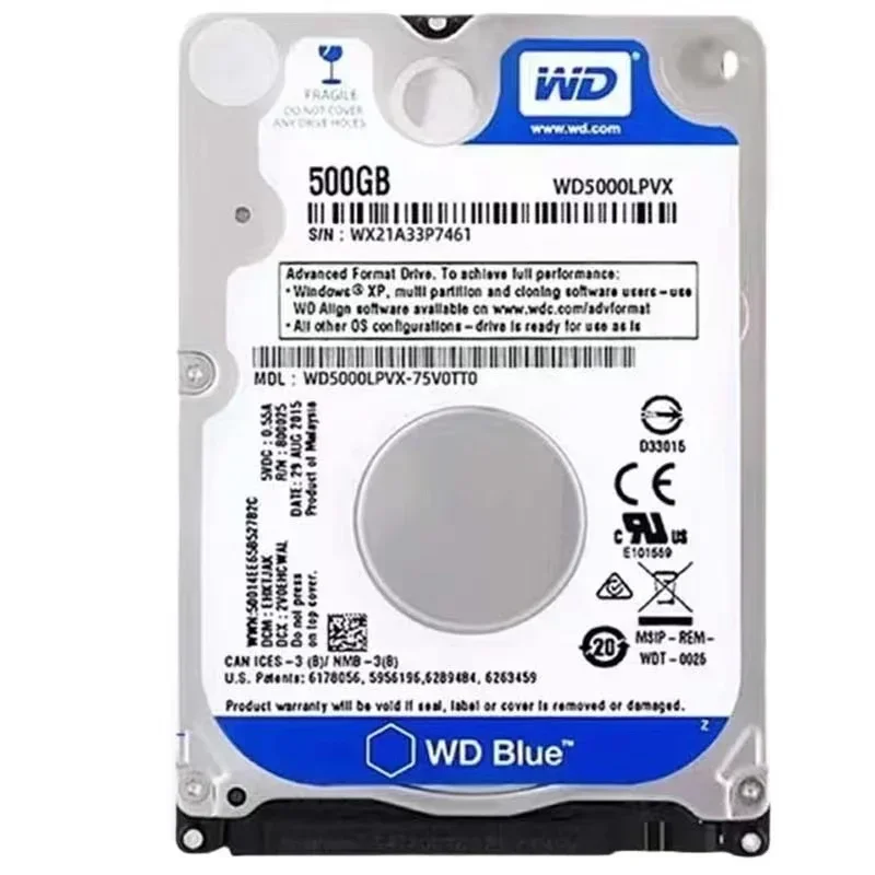 160gb 250gb 320gb 500gb 1tb 2tb Internal Laptop Hard Drive Laptop PC Component 2.5HDD SATA2-SATA3 8mb / 32mb 5400RPM-7200RPM hdd