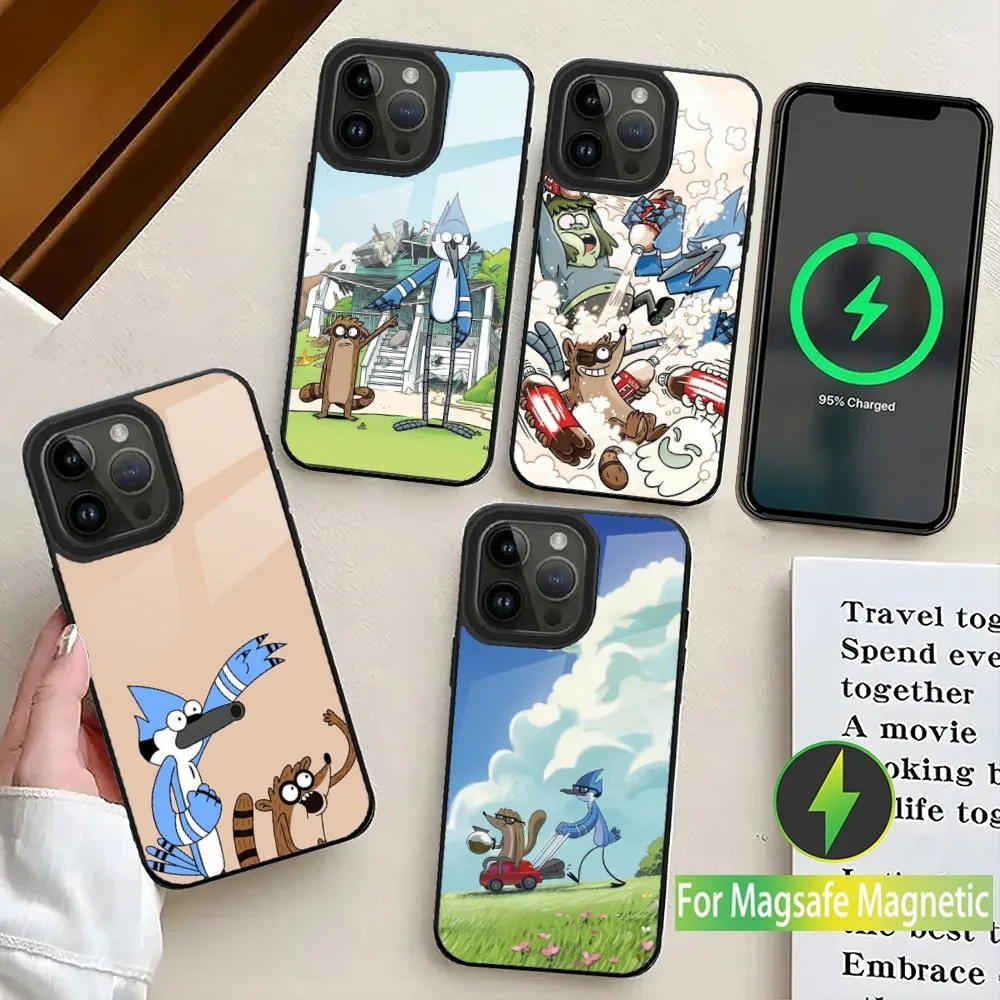 

R-Regular Cartoon Show Phone Case For iPhone 16,15,14,13,12,11,Plus,Pro,Max Mini Magsafe Magnetic Wireless Charging