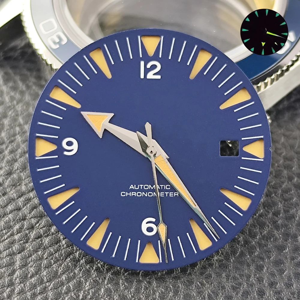 Silver 41.7mm case stainless steel case 31mm dial suitable for M8215 movement watch accessories Full body Mirror case