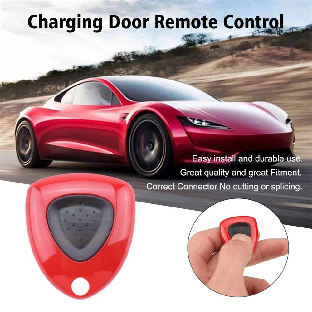 

For Tesla Model 3 Y Car Door Remote Control Charging New Energy Charger Pile Button To Open The Door Cover Chip Accessories