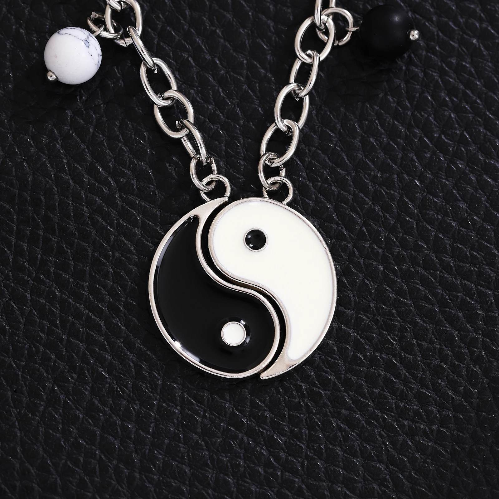 مجموعة مطابقة سلسلة المفاتيح Yin Yang Tai Chi للأزواج/BFFs - هدية رمز الصداقة، سلسلة مفاتيح ساحرة على ظهره للرجال والنساء