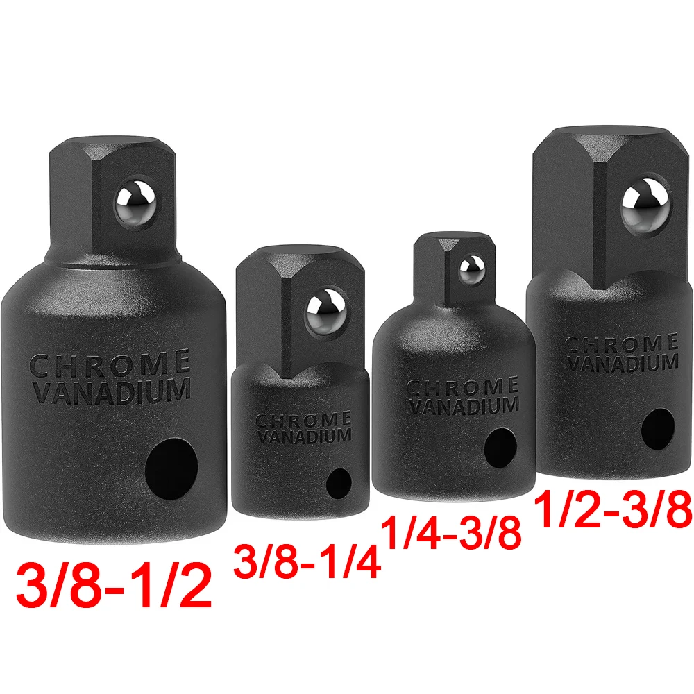 4/6/8/10/12-teiliges professionelles Schlagschrauber-Adapter-Set 1/4 3/8 1/2 3/4 Zoll Vierkant-Adapter-Reduzierstück Schraubenschlüssel-Werkzeug