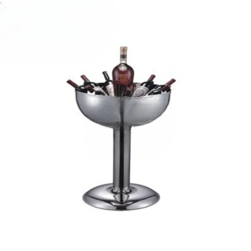 

Stainless steel tall round red wine basin