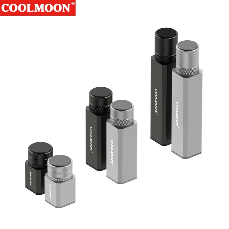 COOLMOON グラフィックスカードブラケット伸縮式スパイラルビデオカードホルダースタンド磁気ベースアルミニウム合金 ATX/M-ATX/ITX シャーシ用