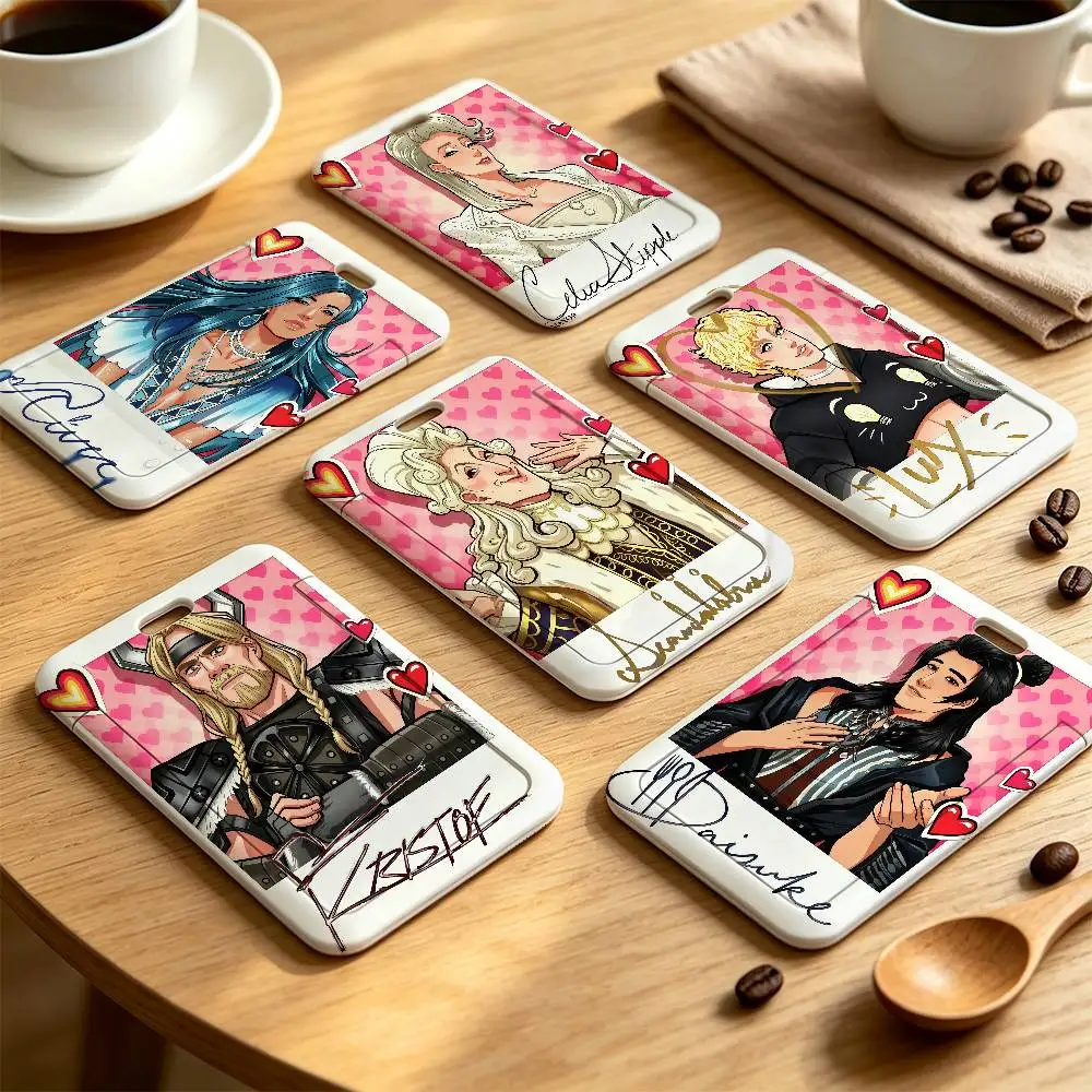 D-Date Everything Love Game Clear Window ID Card Holder Business Badge Holder With Neck Lanyard Office Work Permit Card Cover