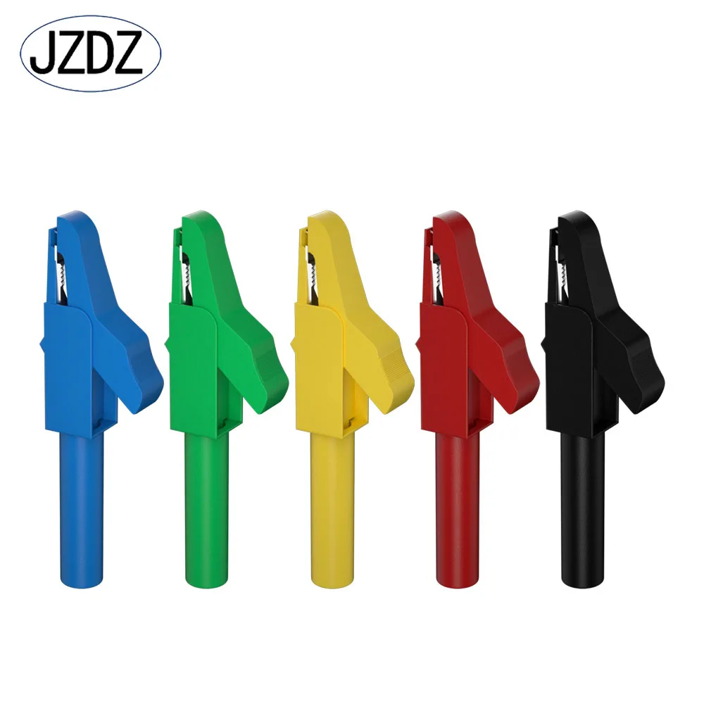 Jzdz kit de chumbo de teste de multímetro, 25 peças, clipe de jacaré para 4mm, plugue banana, sonda de teste, kit de sondas traseiras jt8008