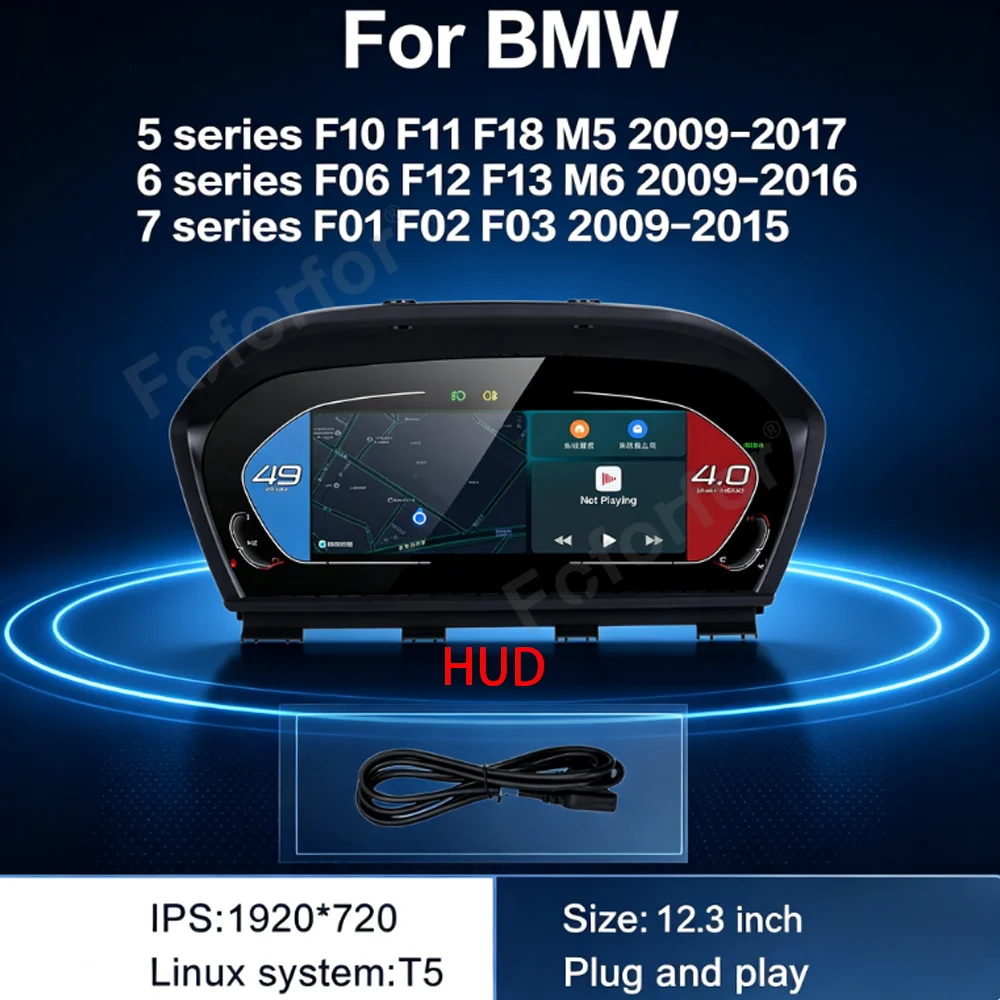 Car Accessories 2026 Upgrade Dashboard For BMW 5/6/7 Series F10 F11 F18 M5 09-17/F06 F12 F13 M6 09-16/F01 F02 F03 09-15 Cockpit