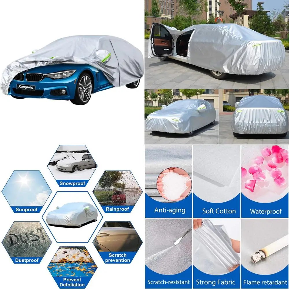 

Universal 6-Layer Car Cover for 4 Series Sedans and Coupes, 2013-2025, Waterproof & All-Weather Protection for Outdoor and Indoo