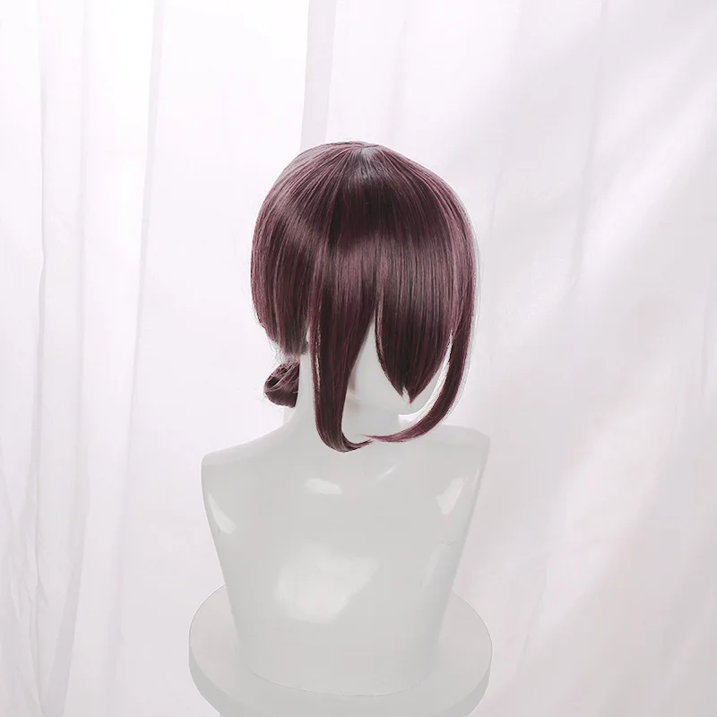 Leise Cosplay Wig, Chainsaw Man, Devil, Black And Purple, One-piece Braided Style