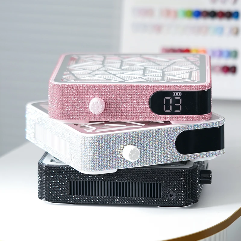 

Professional 48W Brushless 3500RPM Wireless Vacuum Clear Desk Rechargeable Manicure Nail Salo Dust Collector