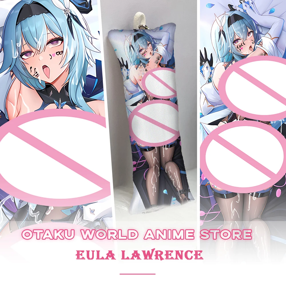 

Genshin Impact Eula Lawrence Dakimakura Anime Otaku 2-Side Printed Waifu Decor Hugging Body Pillow Case Cushion Pillow Cover