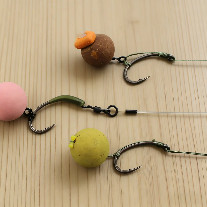 

100Pcs Barbed Carp Hooks 2#-8# High Strength Fishing Hooks for Carp Catfish Fishing Tackle