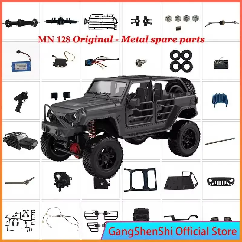 MN MN128 MN-128 RC Car Parts Tires Steering Gear Remote Controller Motherboard Wave Box Drive Shaft Bearing  Rc Crawler Parts