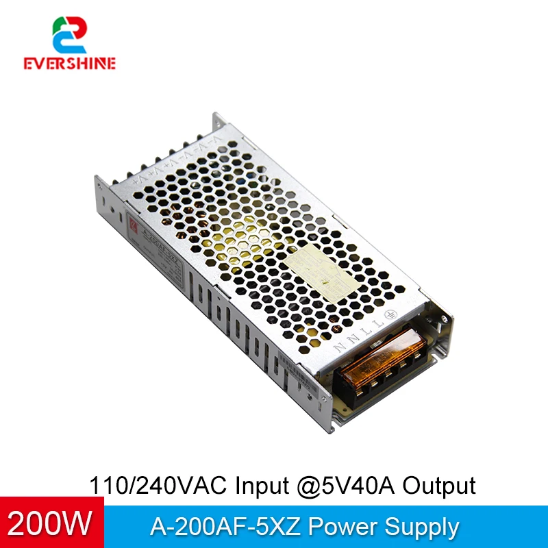 CL A-200AF-5X 5V 40A 200W led full color display special ultra-thin switch power supply