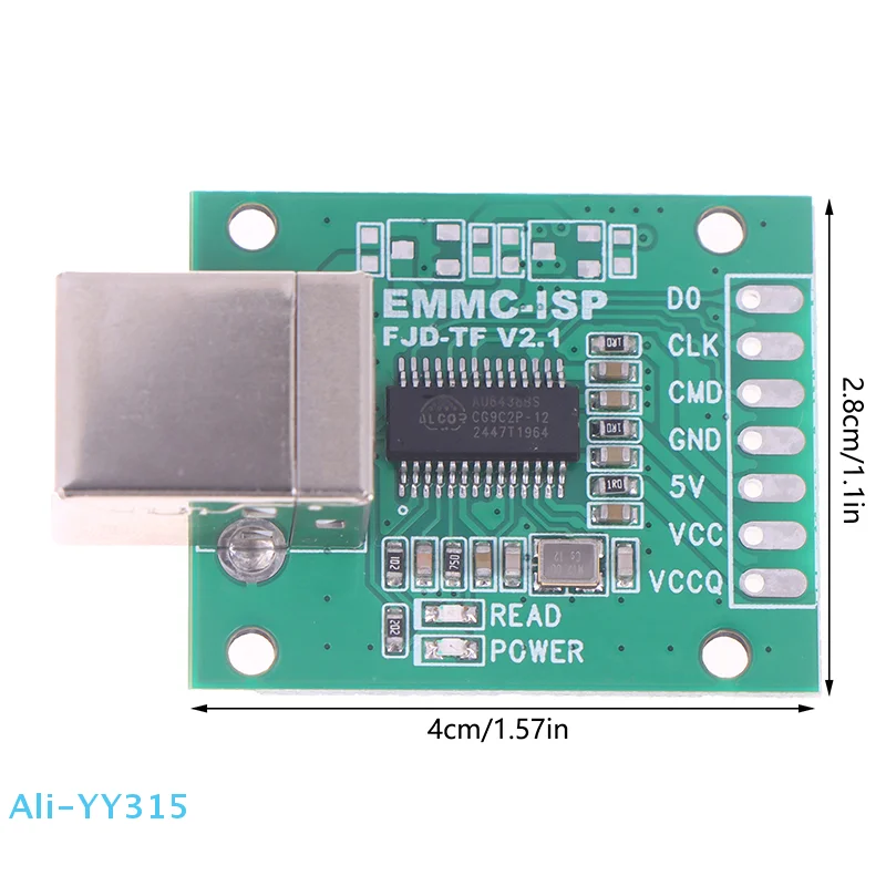【Y】AU6438BS Ремонт мобильных телефонов Флэш-машина Разблокировка EMMC-ISP Инструмент для артефактов с летающей линией USB-B Тип связи
