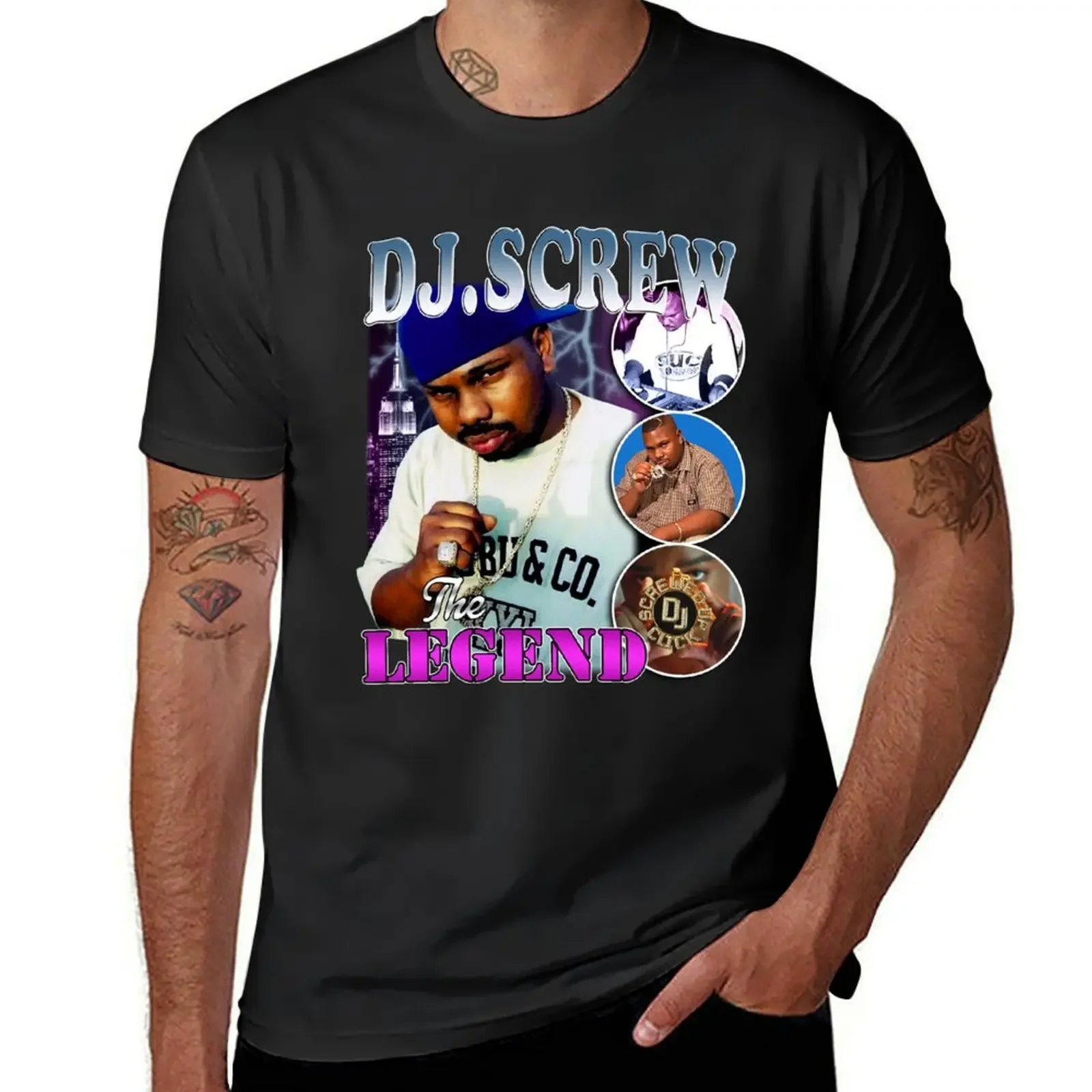 DJ Screw The Legend T-Shirt anime t shirts vintage anime shirt graphic tee shirt mens funny t shirts