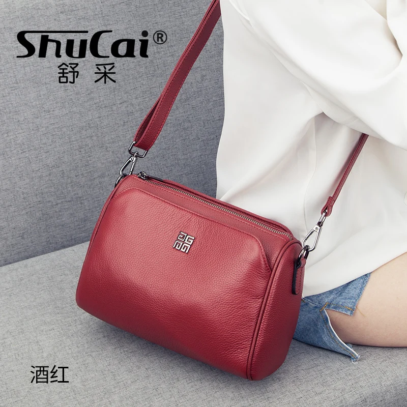 Fashion Luxurious Designer Crossbody Bag Genuine Leather Soft Messenger Bags For Ladies Zipper small Woman Bag Female Bags