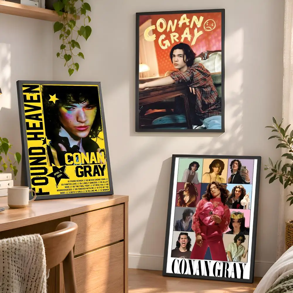 Singer C-Conan G-Gray Found Heaven Poster Aesthetic Wall Art Bedroom Living Room Dorm Office Home Decor