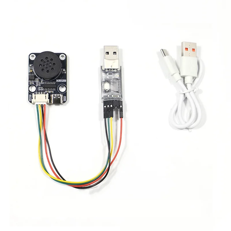 Y19A MP3 Módulo de reprodução de voz CX-SP5T Kit de desenvolvimento UART Controle de porta serial compatível Bloco de construção eletrônico Música
