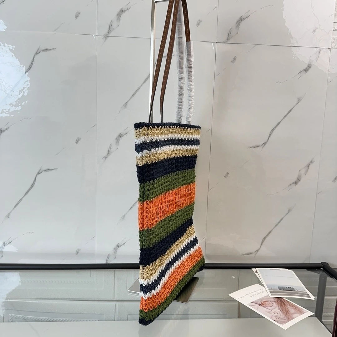 

High Quality Designer Handbag Famous Brand Handmade Weave Large Capacity Shoulder Casual Beach Bag Luxury Bags for Women 2025
