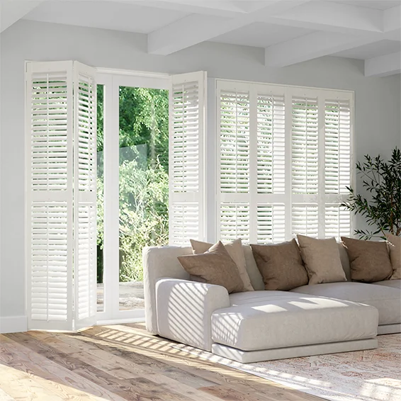 Factory Price Pvc and Basswood Plantation Shutters Bi Fold Doors Shutters