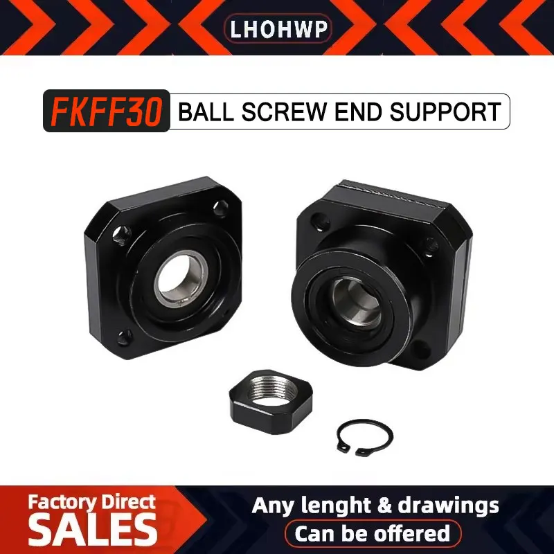

FK30 FF30 Ballscrew End Supports For SFU4005/4010 Ball Screw CNC Part FKFF30 End Support
