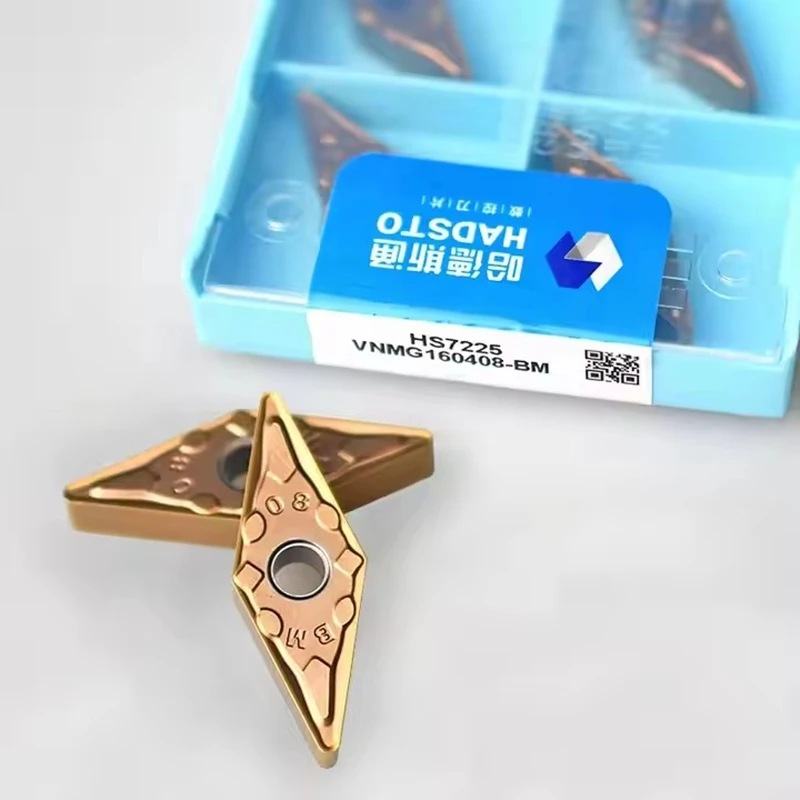 

Hadsto 100%原装 Vnmg160404 Vnmg160408 Vnmg160412 Bm Bf Hs7125 Hs7225 Carbide Insert Turning Tools Cnc Lathe Cutter
