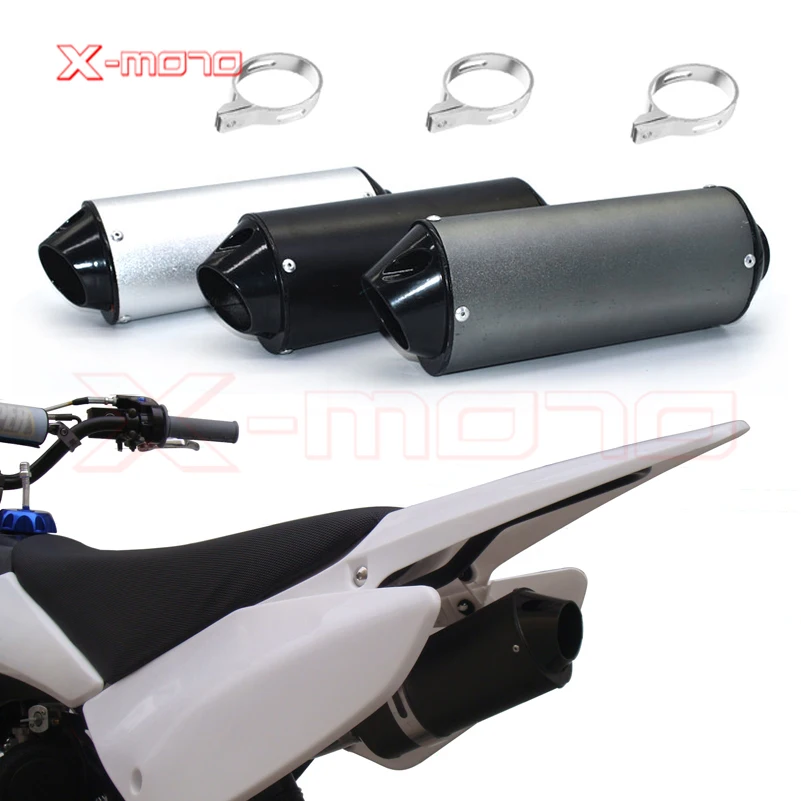 28mm 38mm Motorcycle Exhaust Muffler Pipe For 125cc 150cc 160cc Dirt Pit Bike FOR Honda kawasaki yamaha ATV UTV BAJA ORV