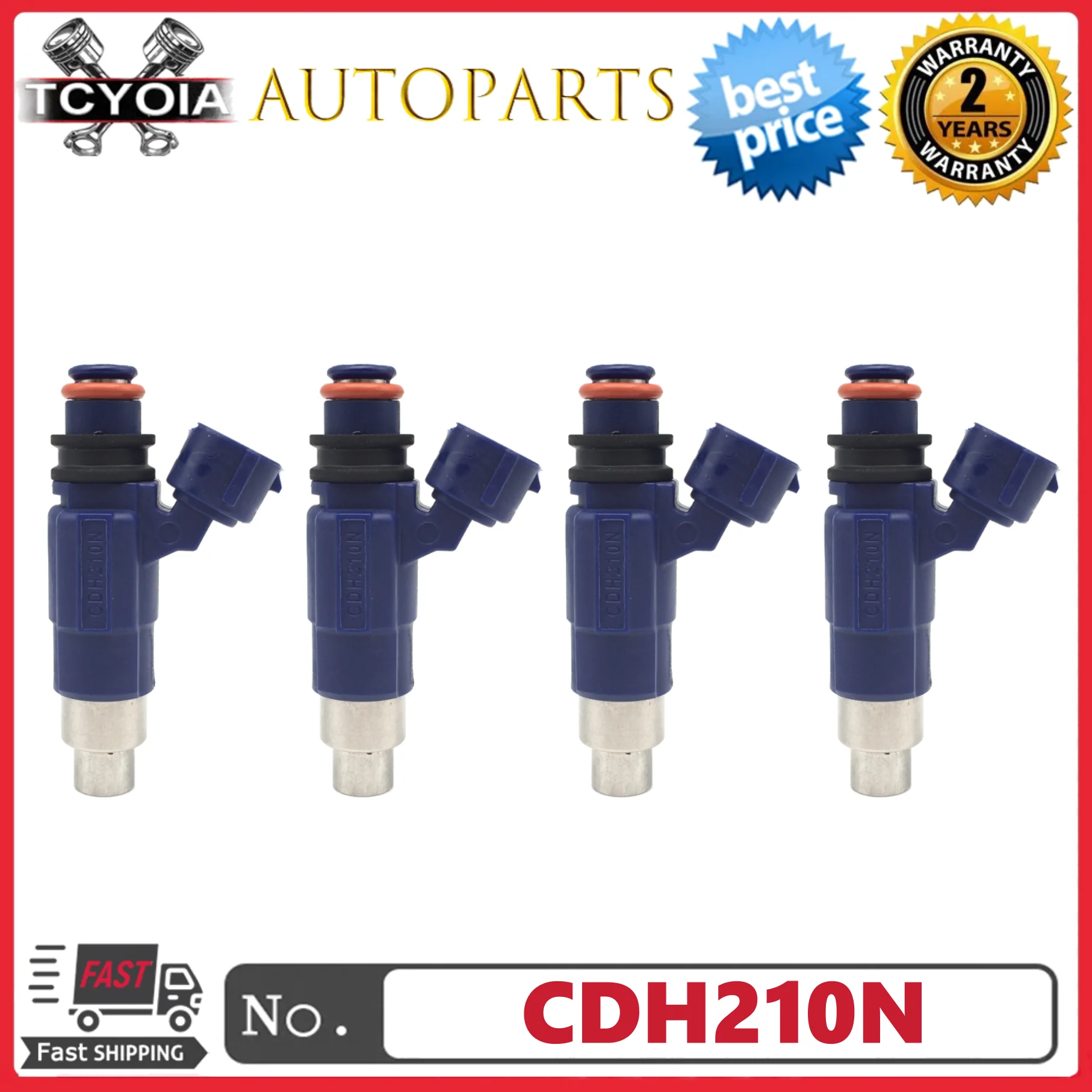 

4pcs/lot CDH210N 60E-13761-00-00 MD325455 Fuel Injectors For YAMAHA SX230 AR230 SX230 SR230 FX140