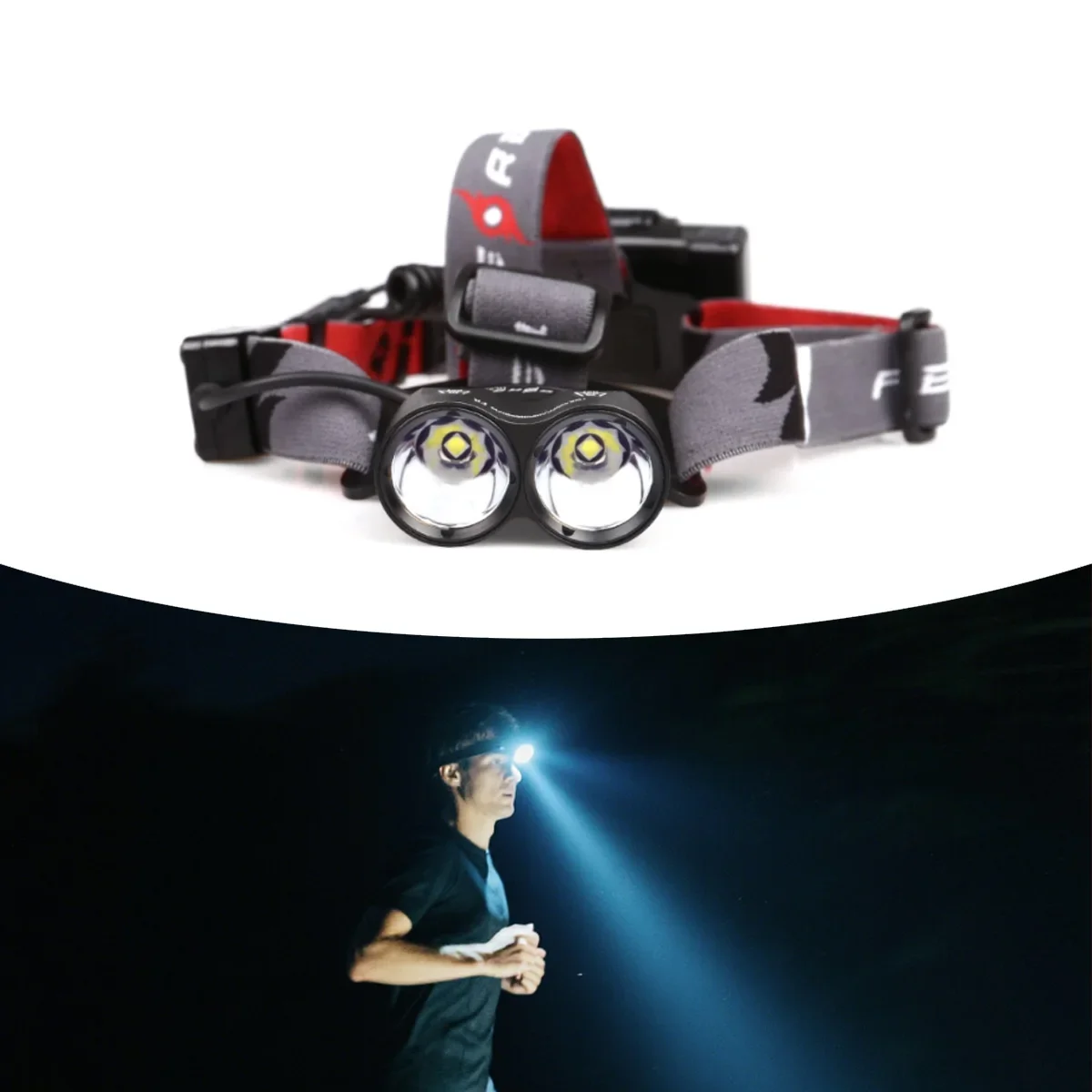 

Ferei HL50 Portable Rechargeable High Power LED Headlamps Adjustable Brightness Lantern for Running Hiking Hunting for Outdoor