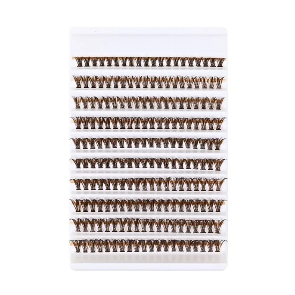 Marrom marrom cluster cílios volume 40d enxertia cílios postiços extensão maquiagem ferramenta volume individual cílios