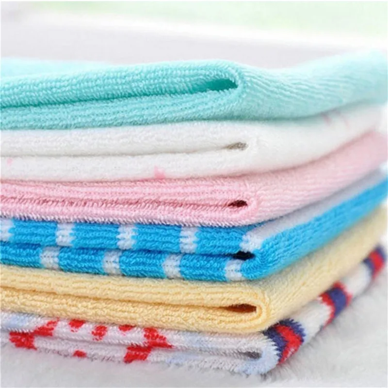 8 Pcs/Set Baby Colorful Towel Newborn Face Towel Wash Cloth Bathing Feeding Wipe Baby Handkerchief Toalla Soft Towels For Baby