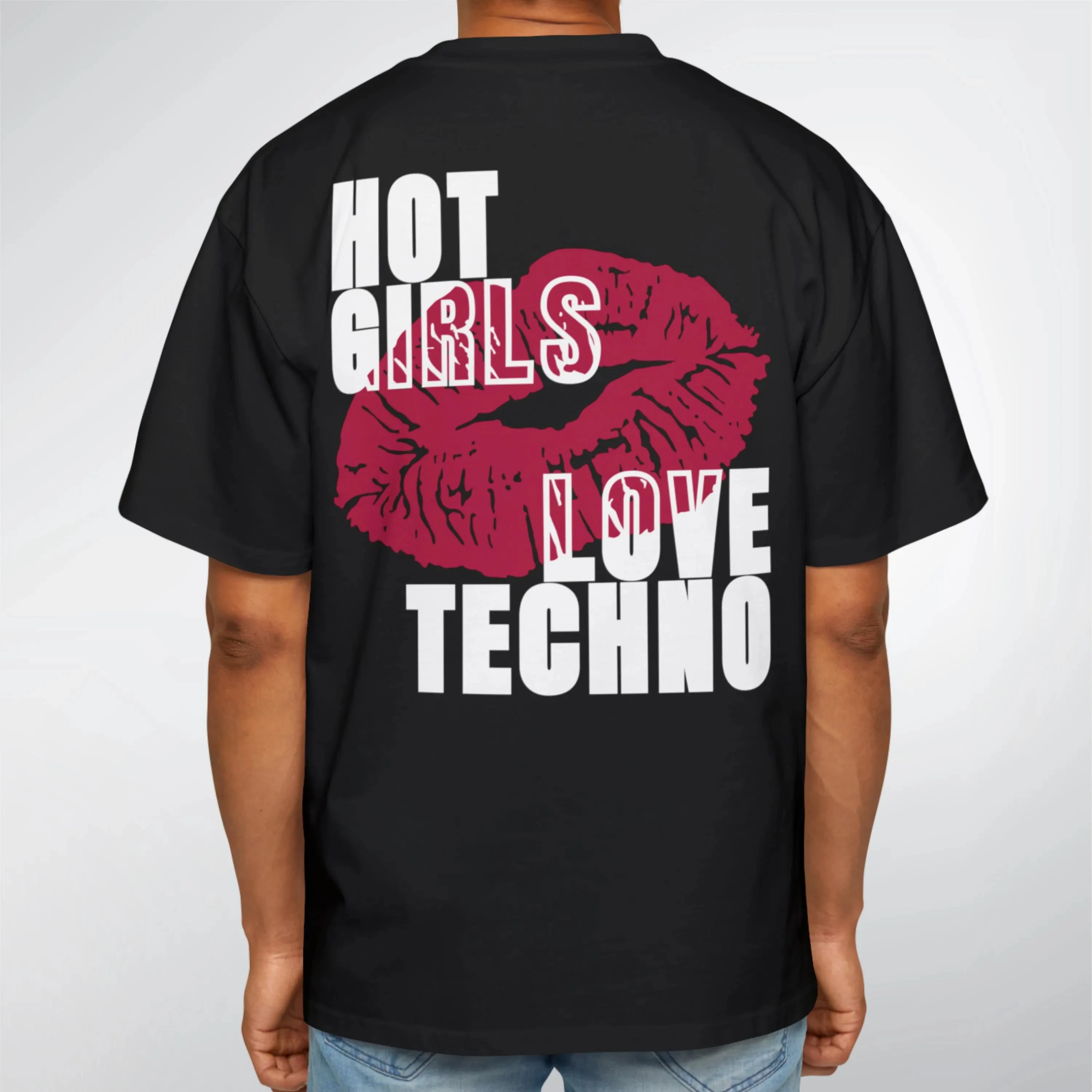 Hot Girls Love Techno camiseta Rave Music Apparel camiseta ropa gráfica camisa de manga corta Unisex hombres mujeres todas las estaciones