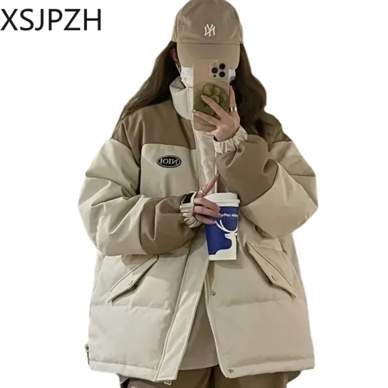 

2023 New Women Cotton Coat Winter Jacket Female Niche Design Parkas Thick Warm Outwear Oversize Overcoat Versatile Tideway