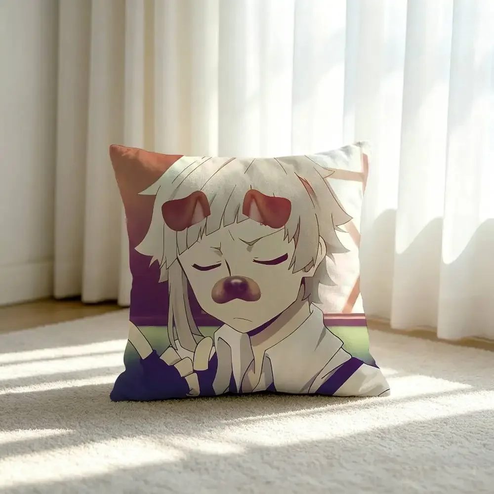 Anime-B-bungo Stray-Dogs-S Customizable Square Pillowcases, Stylish And Soft, Perfect For Beds, Cars, And Sofas.