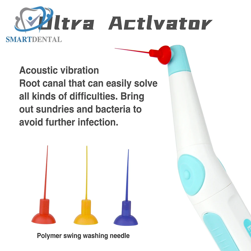 Endo Activator Dental Root Canal Sonic Irrigator LED With 60Pcs Tips Endomotor File for Endodontic Cleaning Irrigating Dentistry