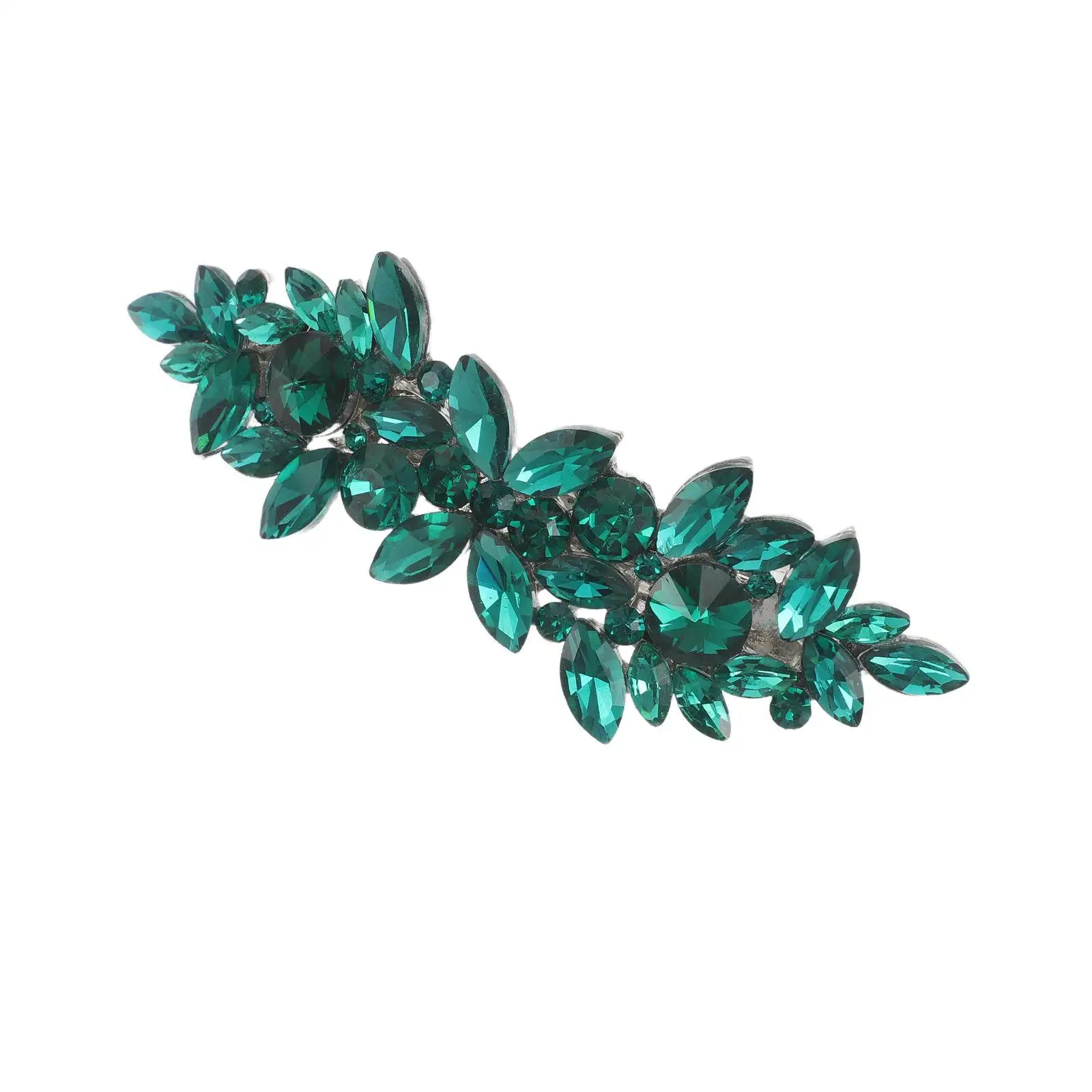 

Elegant Rhinestone Hair Barrette for Bride Wedding Hair Accessories Women's Sparkly Barrette Clip for Bridal Party Updo Style